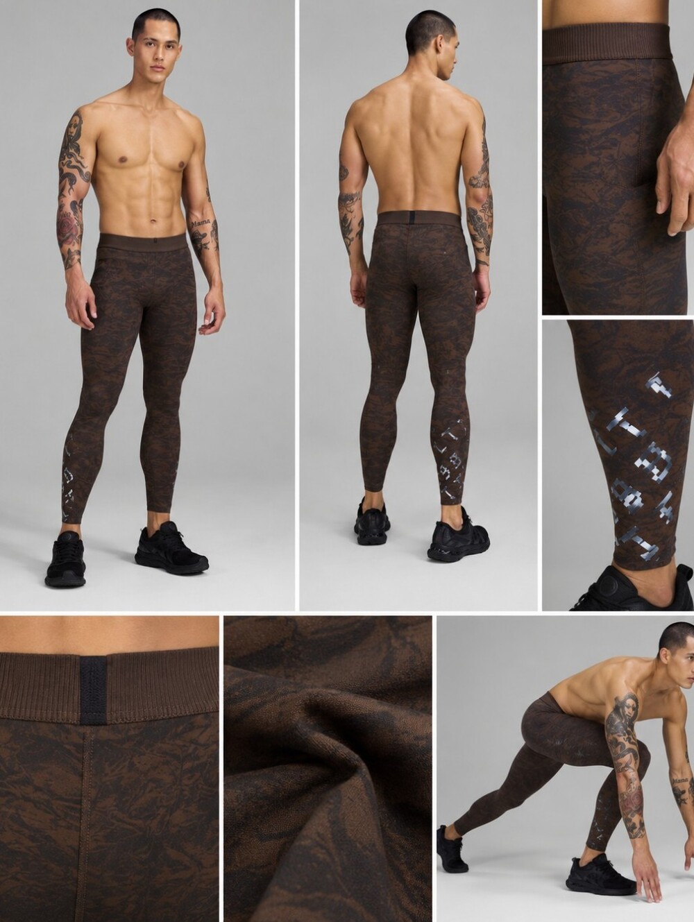 Lululemon License to Train Men’s Tights 27” Terrain Jacquard – S